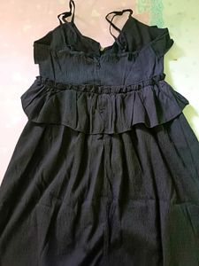 Chic Black Ruffle Dress