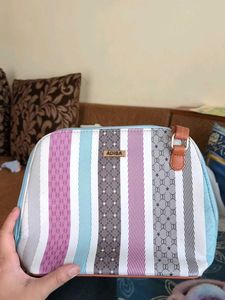 Stylish Striped Crossbody Bag