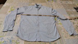 Men's Light Blue Long Sleeve Button-Up Shirt