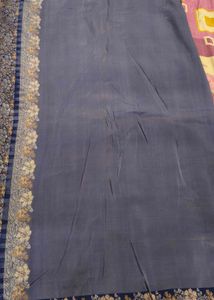 Royal Blue Saree with Intricate Brocade