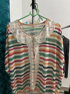 Boho Striped Kaftan Kurta