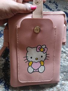 Cute Pink Hello Kitty Sling Bag