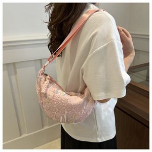 Stylish Black Crescent Hobo Bag