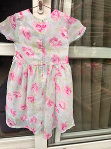 Sweet Floral Print Dress for Girls