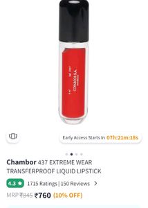 Chambor Liquid Lipstick Shade 437