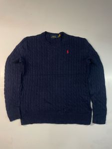 Polo Ralph Lauren Navy Cable Knit Sweater