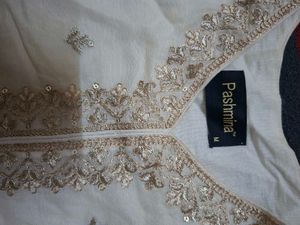 Elegant White Anarkali Suit ✨