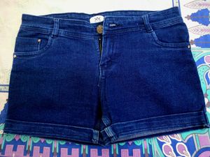 Blue Denim Shorts