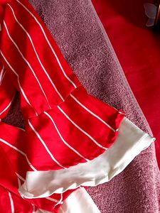 Beautiful Red And White Top For Women