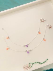 Pure Silver Payal (wt:-14.200g)