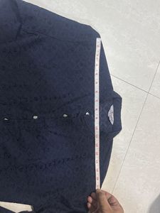 Men's Navy Blue Kurta