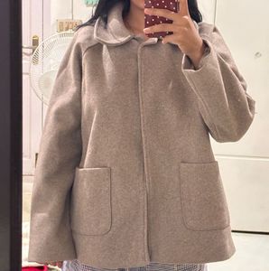 Stylish Taupe Cropped Jacket