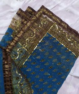 Sea Green Saree