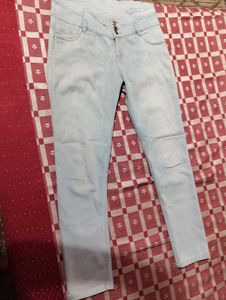 Light Blue High-Waist Jeans