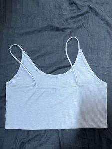 Lavender Ribbed Crop Tank Top
