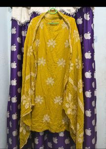 Yellow Kurta Set with Dupatta