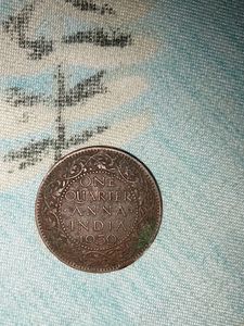 Rare 1959 India Quarter Anna Coin