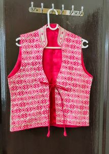 A Lovely Silk Jacket With Beautiful Embroidery