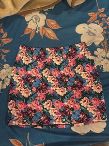 Floral Mini Skirt