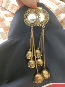 earrings and back clip