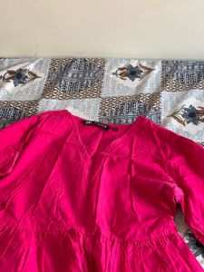 Tiered V-Neck Mini Dress