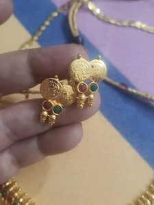 Elegant Gold Coin Necklace Set