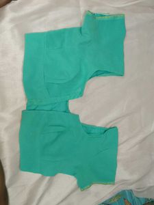Elegant Teal Saree with blouse