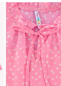 Poppers pink  Self Design Dress
