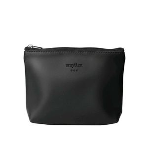 vegan leather pouch -Black