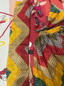 Vibrant Zigzag Print Lehenga Choli Set