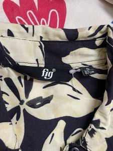 Black Floral Button-Up Shirt