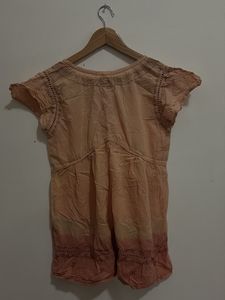 Boho Peach Ombre top