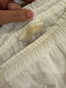 Elegant White Chikankari Pants