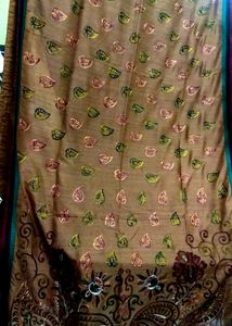 Embroidery Work Saree With Blouse