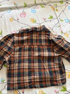Plaid Button-Down Shirt Dress