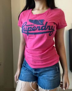 Pink Superdry Vintage Tee