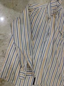 Classic Striped Button-Down Shirt