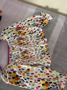 Vibrant Abstract Print Top