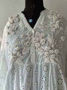 Embroidered Floral Top