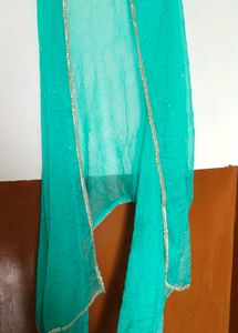 Elegant Teal Geometric Print Kurta