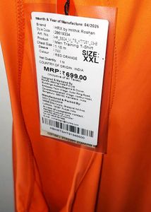 Men's Orange Athletic Tank Top