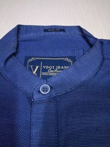Denim Colour Cotton Shirt