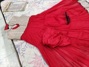 beautiful gown with duppta pant