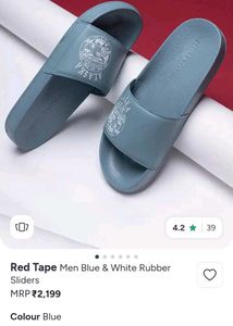 ✨💯 ORIGINAL Red Tape Men's Blue Sliders💯✨