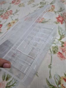 Clear Storage Box with Compartments