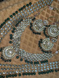 Green Kundan Jewelry Set