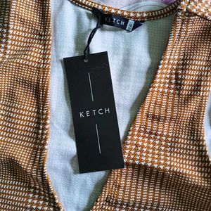 Ketch Plaid Mini Bodycon Dress