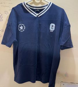 Navy Blue Graphic T-Shirt