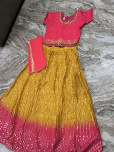 Girls' Ethnic Lehenga Choli Set