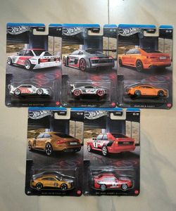 HOTWHEELS SILVER SERIES AUDI 5 CAR SET
